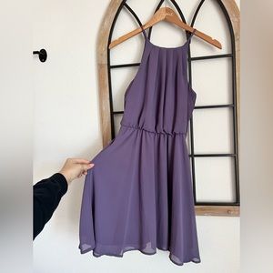 Beautiful lavender simple dress